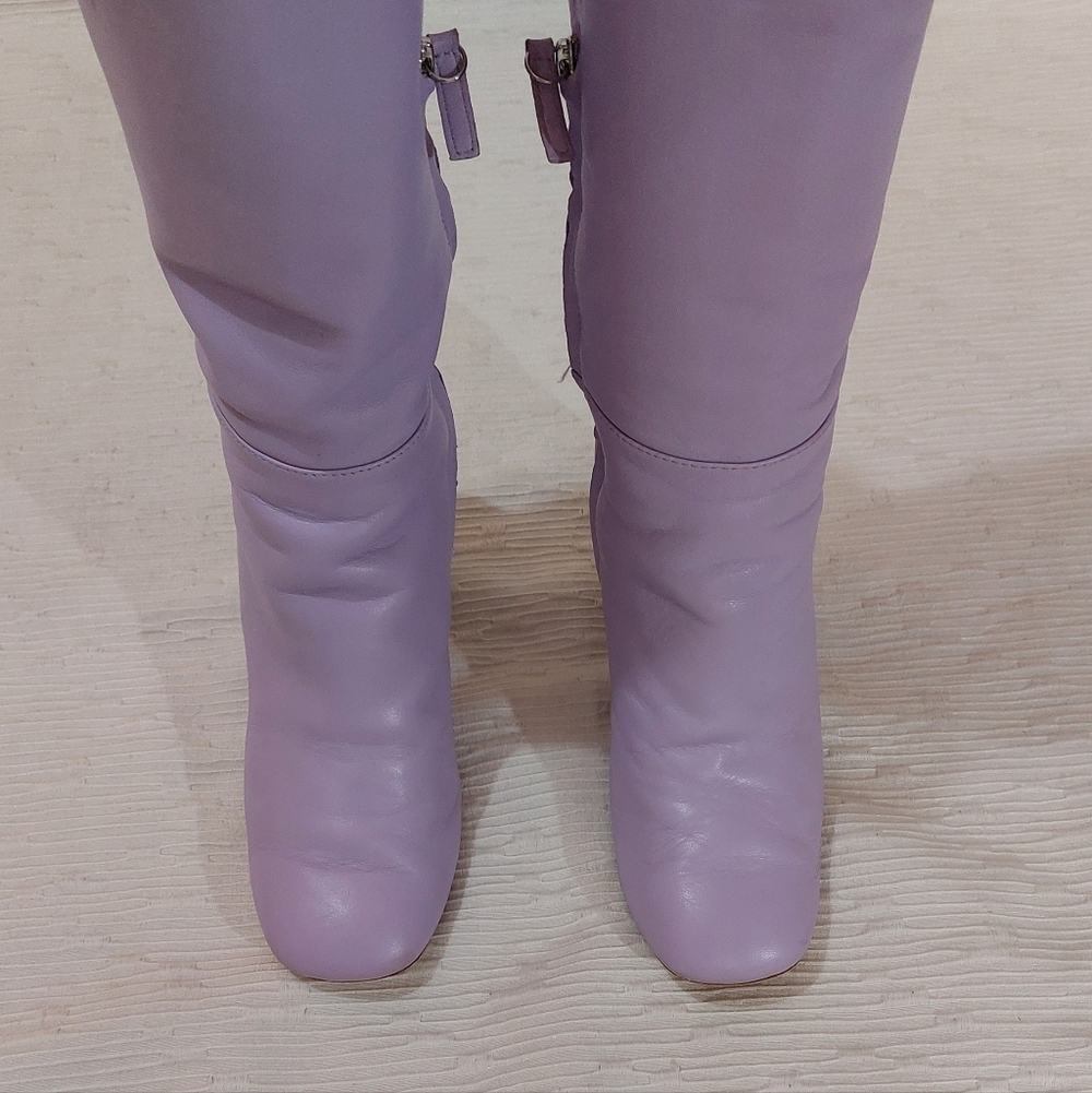 Lavender Kate Spade Heeled Rochelle Boots Size 7.5 - Picture 10 of 16
